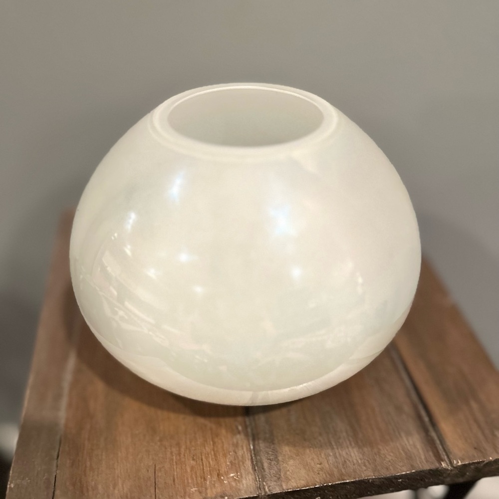 Vintage milk glass vase and votive holder!